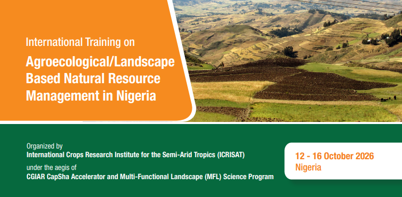 Official flyer for the International Training on Agroecological and Landscape-Based Natural Resource Management in Nigeria